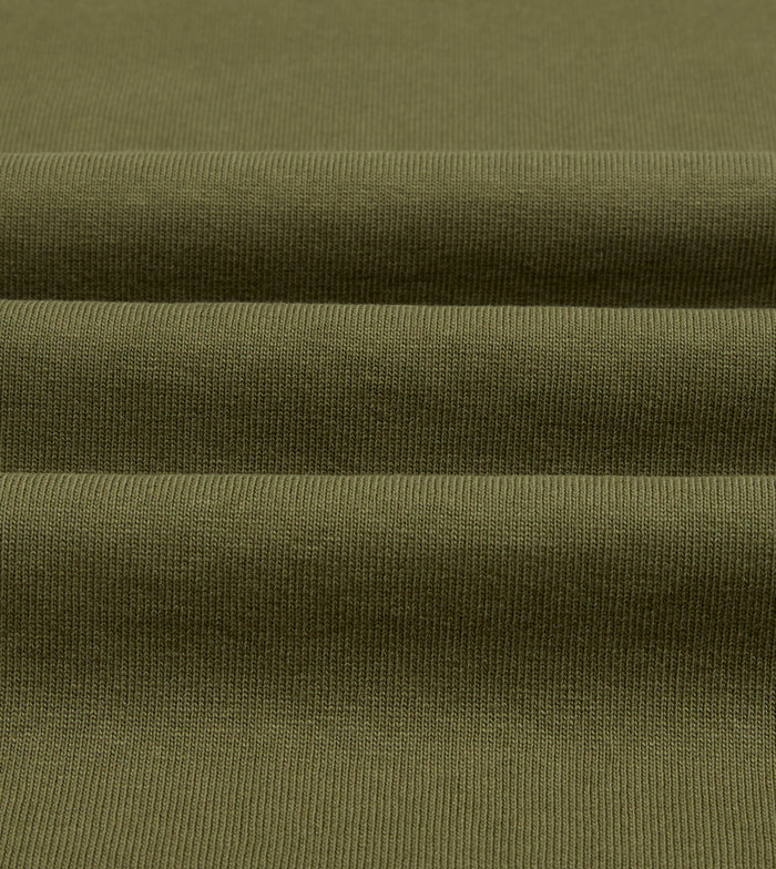 Olive Cotton Crew Neck Hiking T-Shirt