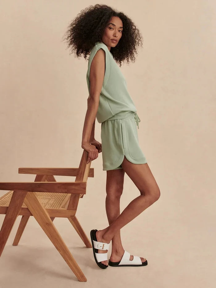 Shorts Varley Ollie High Rise Short 3.5 Snow Sage Apoella