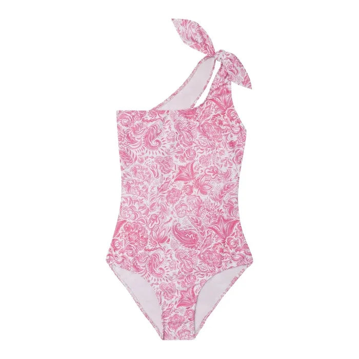 One-Piece Marie Raxevsky One Shoulder One Piece Paisley Pink Apoella