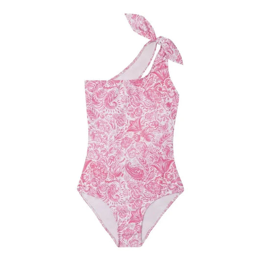 One-Piece Marie Raxevsky One Shoulder One Piece Paisley Pink Apoella