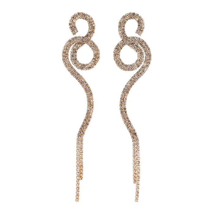 Oorbel glittery snake