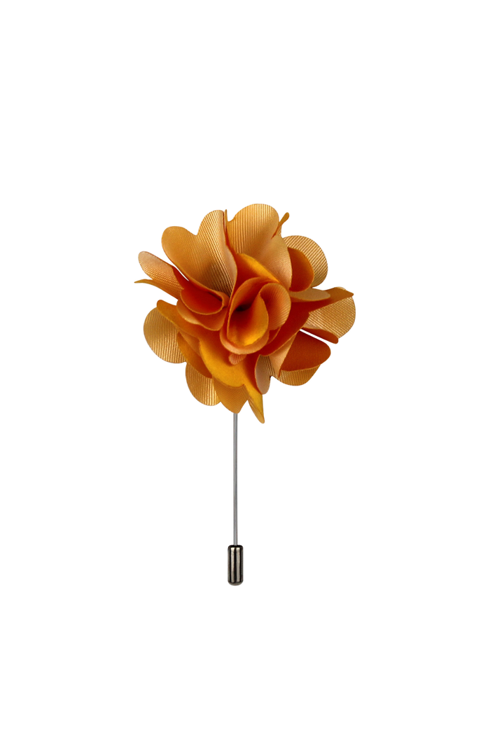 Orange Blossom Flower Lapel Pin