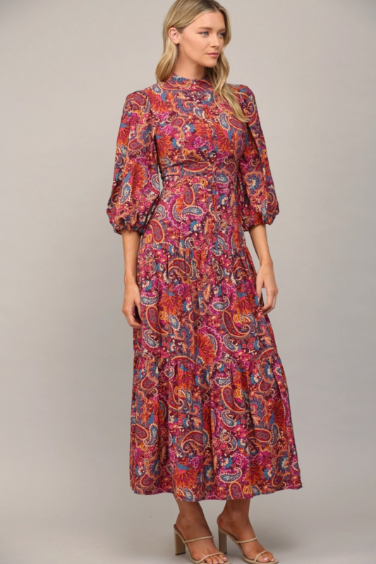 Paisley Midi Dress