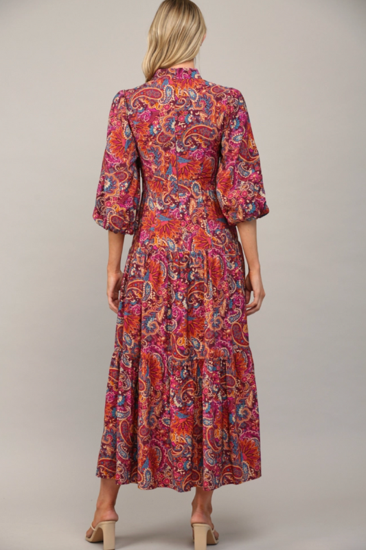 Paisley Midi Dress