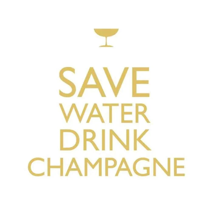Paperproduct Designs Cocktail Napkins: Drink Champagne