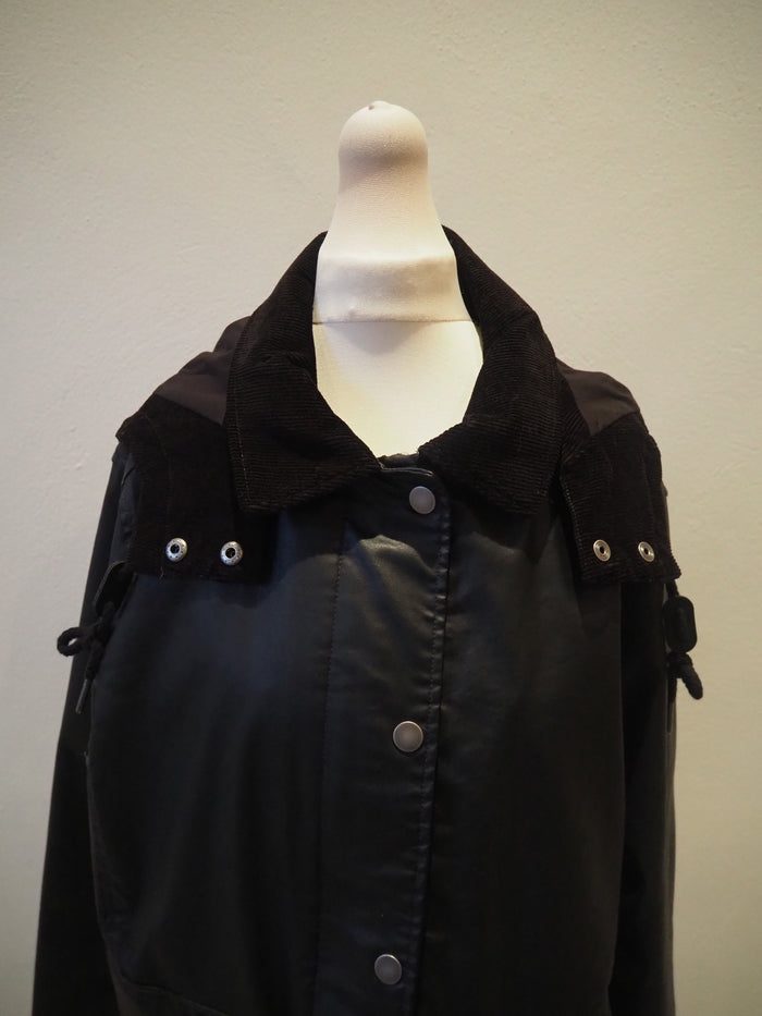 Per Una Black Wax Jacket 16 (New)