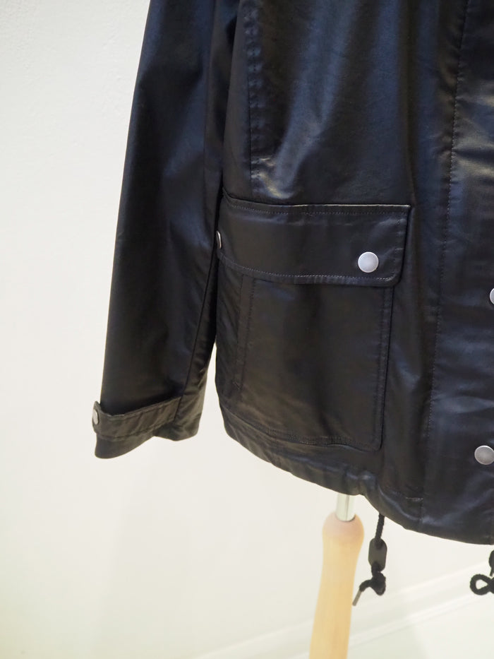 Per Una Black Wax Jacket 16 (New)