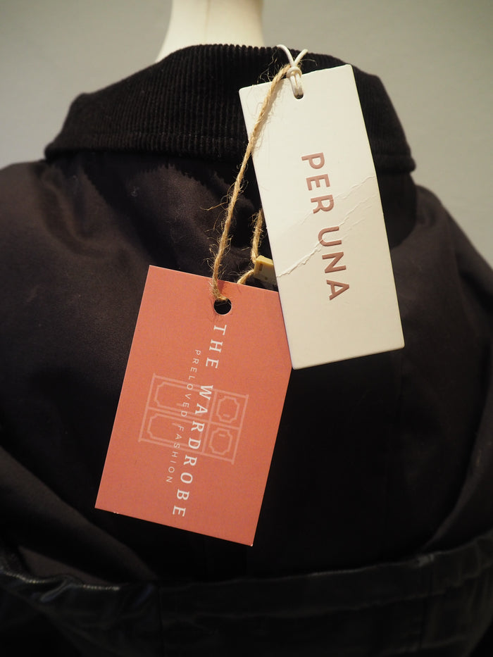 Per Una Black Wax Jacket 16 (New)