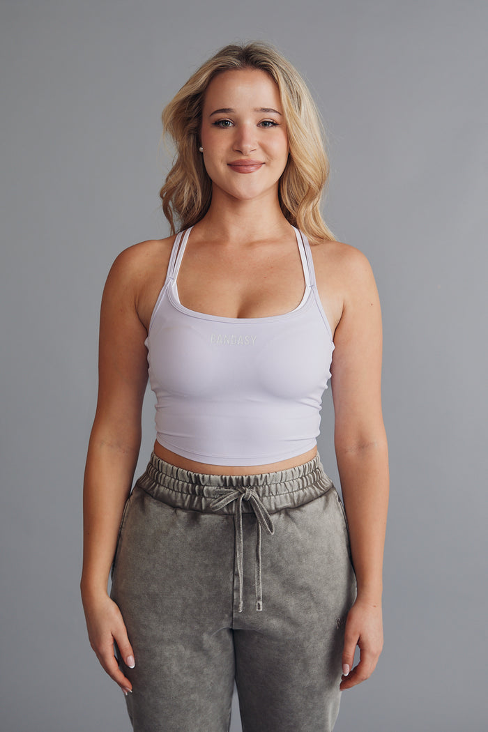 PUREFIT SLEEVELESS CROP TOP LIGHT VIOLET
