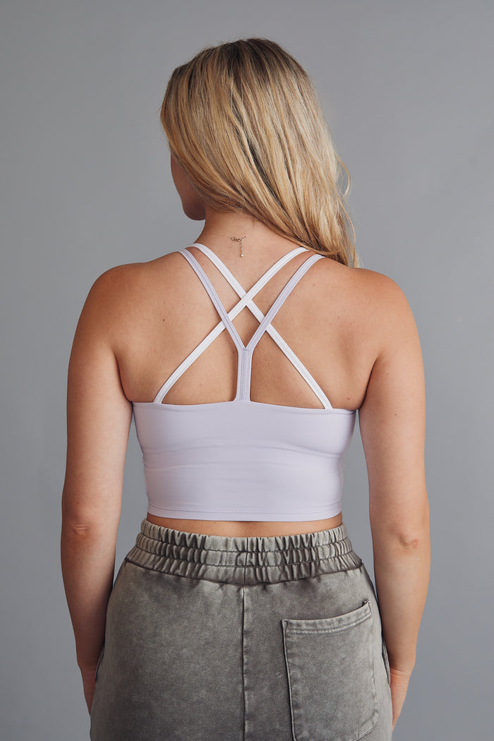 PUREFIT SLEEVELESS CROP TOP LIGHT VIOLET
