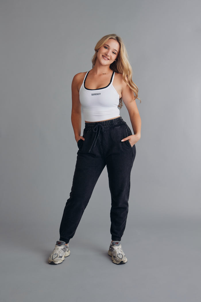 PUREFIT SLEEVELESS CROP TOP WHITE