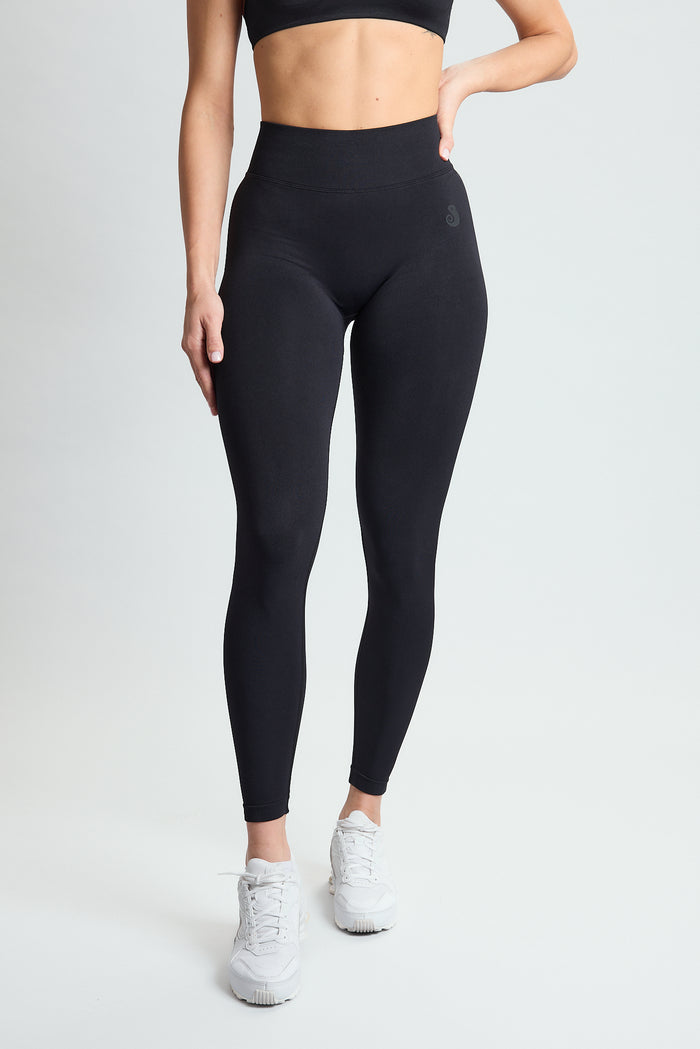 PUREFLEX SEAMLESS SCRUNCH LEGGINGS BLACK