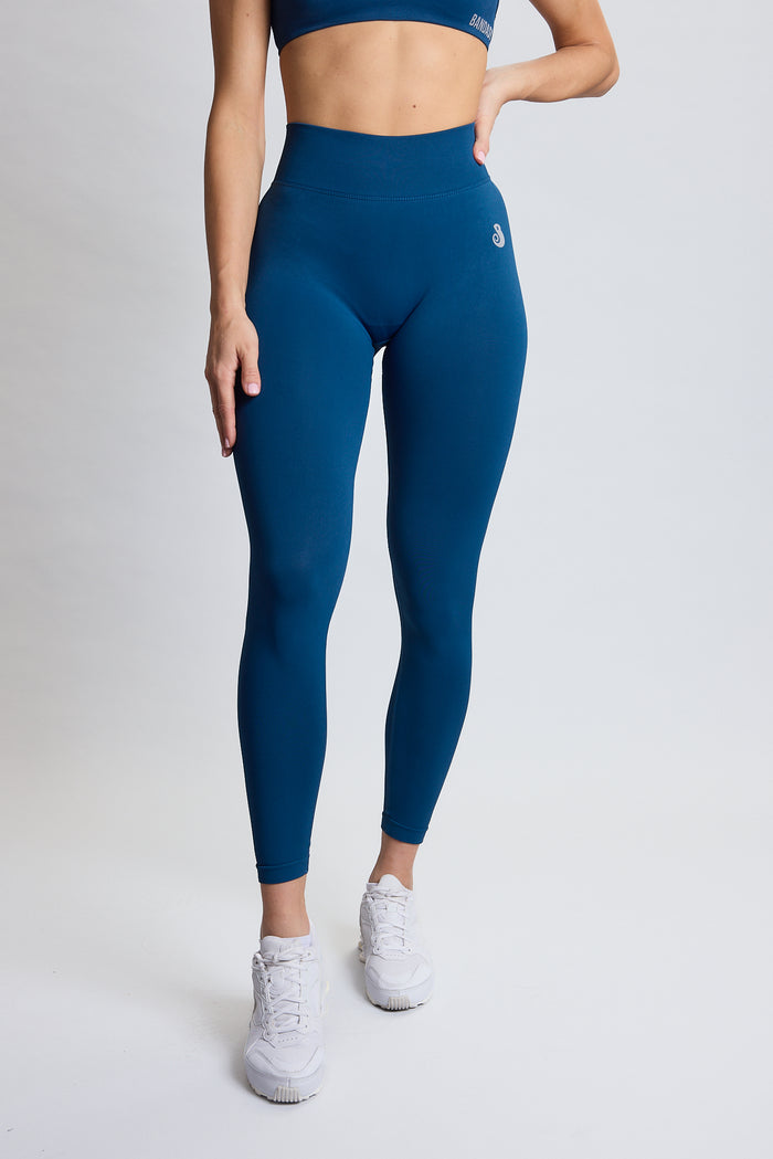 PUREFLEX SEAMLESS SCRUNCH LEGGINGS PETROL GREEN