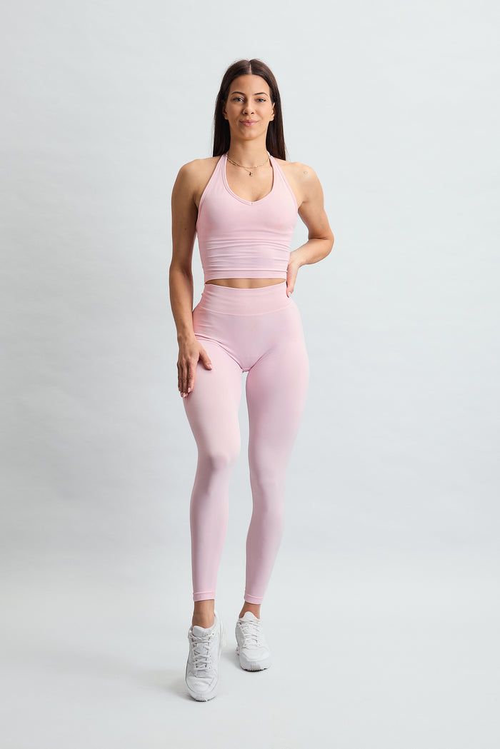 PUREFLEX SEAMLESS SCRUNCH LEGGINGS POWDER PINK
