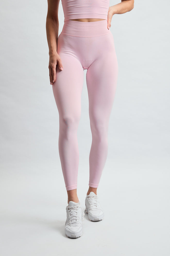 PUREFLEX SEAMLESS SCRUNCH LEGGINGS POWDER PINK