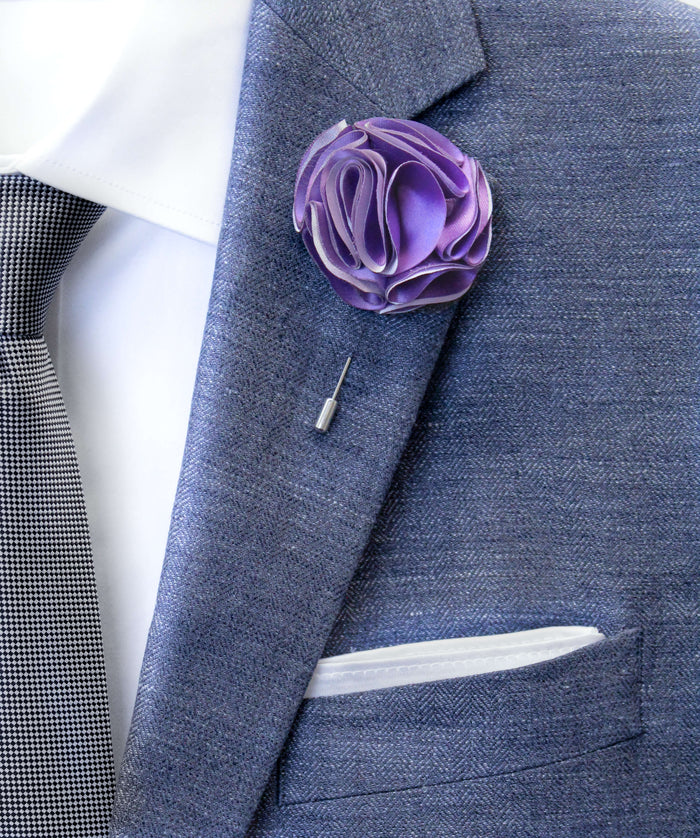 Purple Piper Flower  Pin