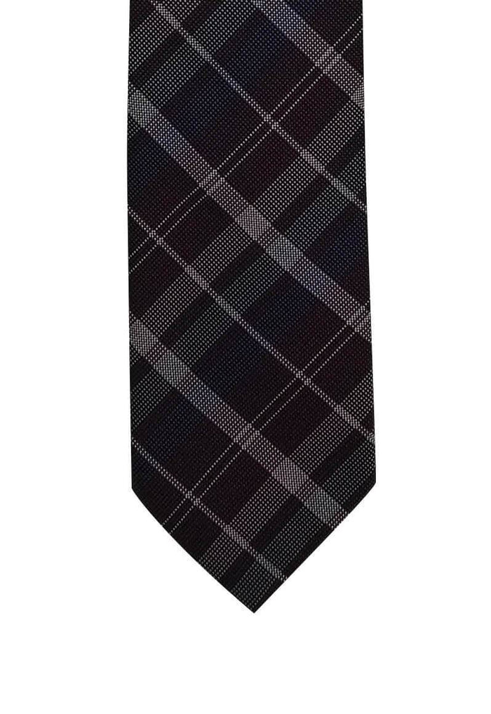 Purple Plaid Pre-tied Tie, Tie, GoTie