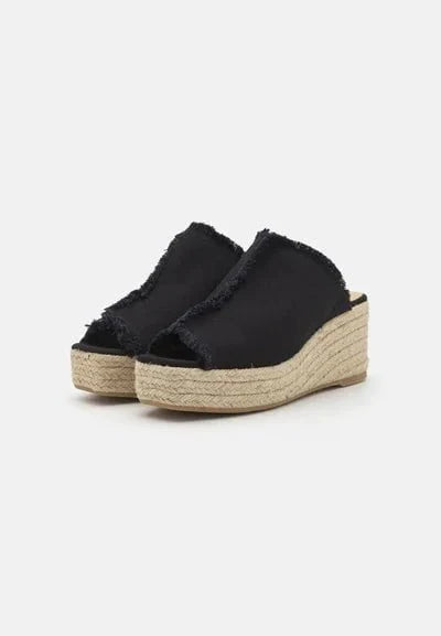 Wedges Castaner Queral Mule Wedge Espadrilles Negro Apoella