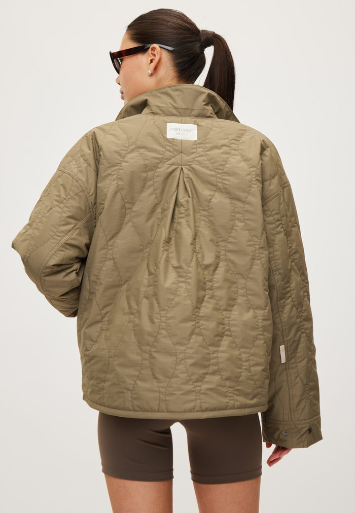 Rethinkit Quilted Jacket Field Jacket 9517 dust green