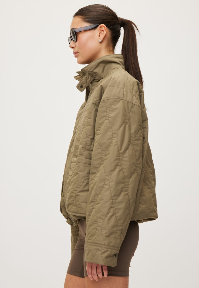 Rethinkit Quilted Jacket Field Jacket 9517 dust green
