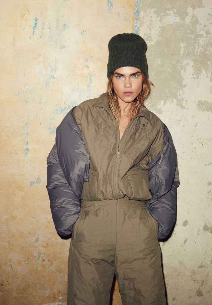 Rethinkit Quilted Jacket Field Jacket 9517 dust green