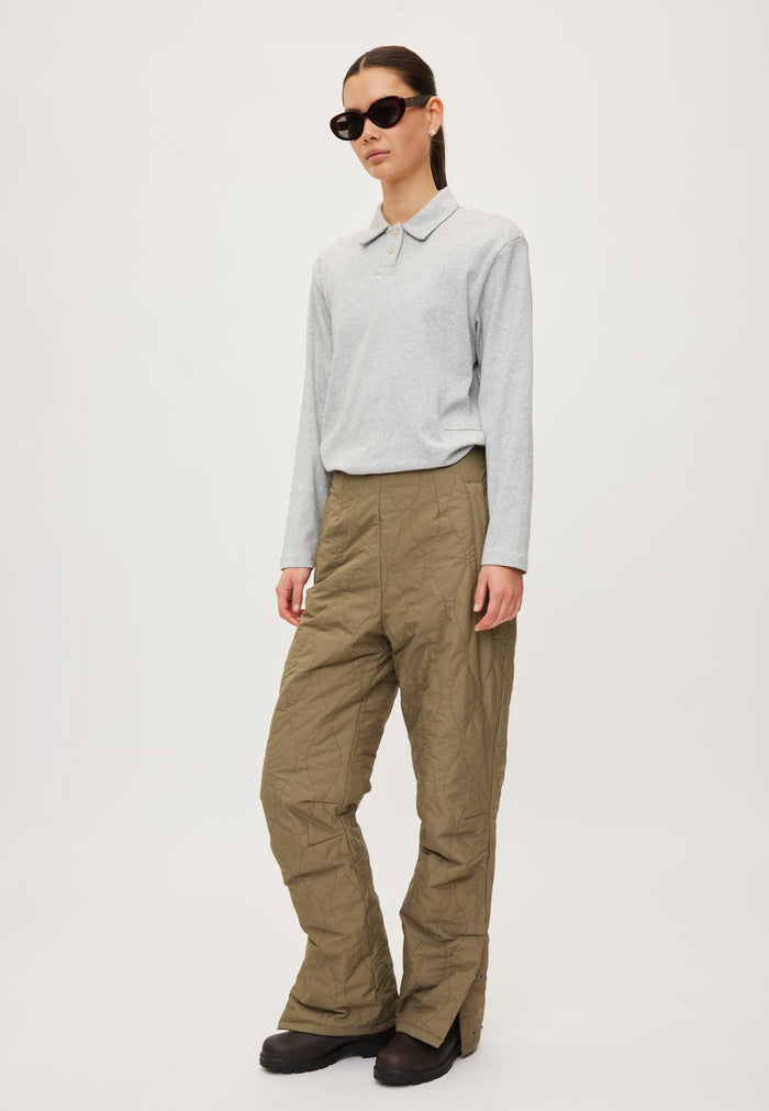 Rethinkit Quilted Trousers Field Trousers 9517 dust green