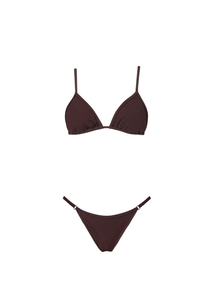 Bikini Stefania Frangista Quinn Triangle Bikini Rib Chocolate Apoella