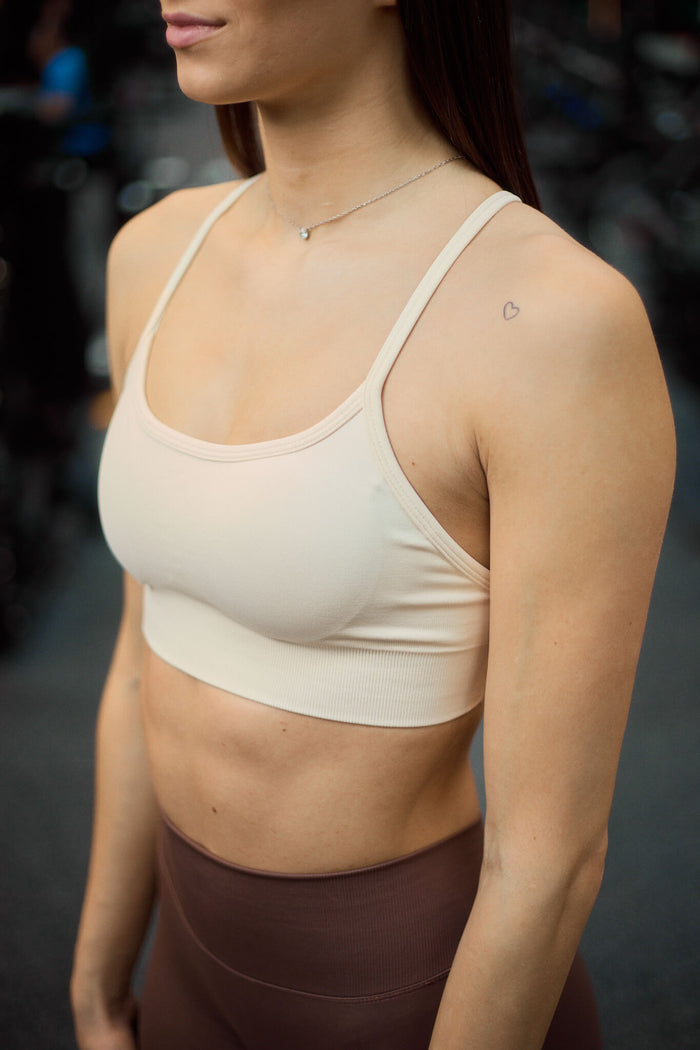 QUORE 2.0 SPORTS BRA BEIGE