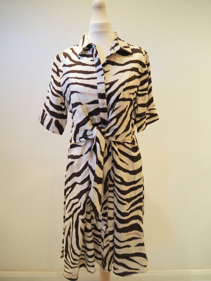 Ralph Lauren Brown/Cream Shirt Dress 10New RRP £219