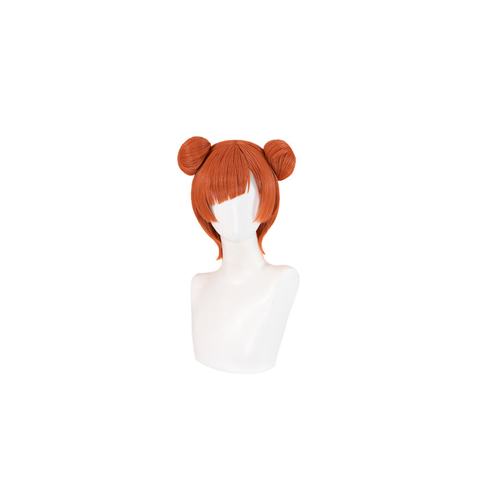 【Ready For Ship】DokiDoki Anime Cosplay Wig Short Straight Orange Bun Hair