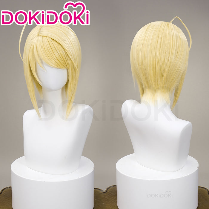 【Ready For Ship】DokiDoki Anime Shugo Chara Cosplay Hotori Tadase Wig Short Straight Yellow Hair