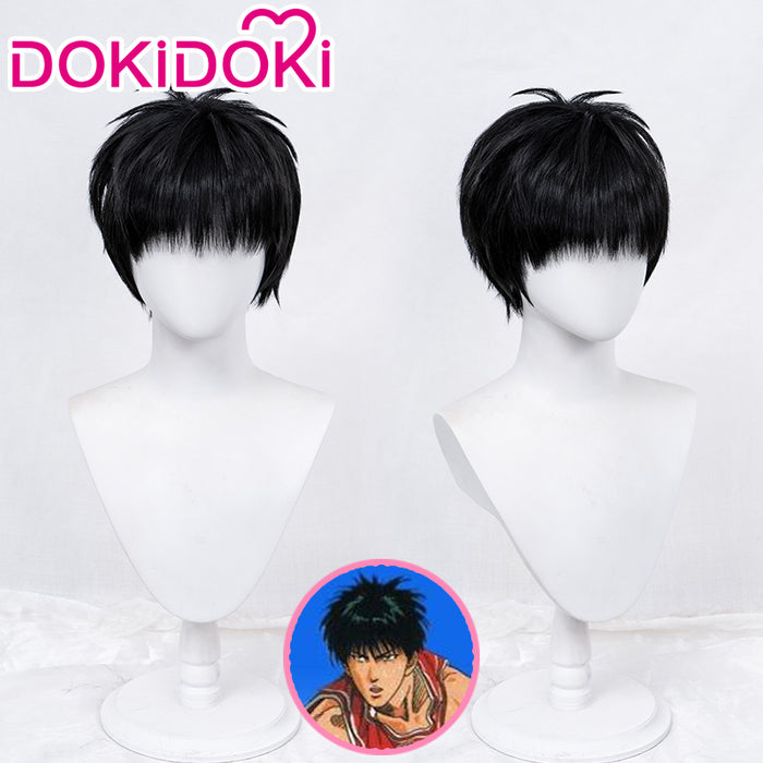 【Ready For Ship】DokiDoki Anime Slam Dunk Cosplay Kaede Rukawa Cosplay Wig Short Black