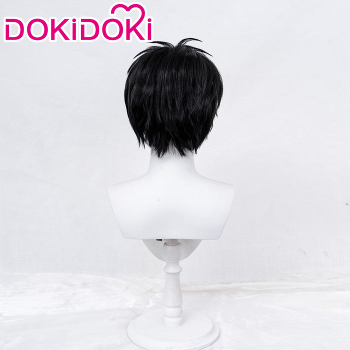 【Ready For Ship】DokiDoki Anime Slam Dunk Cosplay Kaede Rukawa Cosplay Wig Short Black