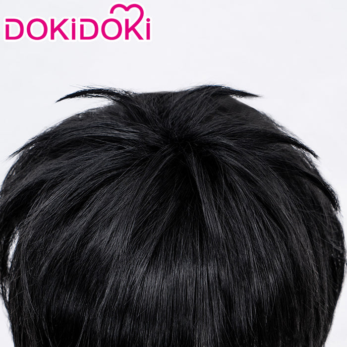 【Ready For Ship】DokiDoki Anime Slam Dunk Cosplay Kaede Rukawa Cosplay Wig Short Black