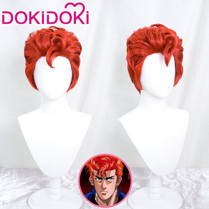 【Ready For Ship】DokiDoki Anime Slam Dunk Cosplay Sakuragi Hanamichi Cosplay Wig Short Curly Red