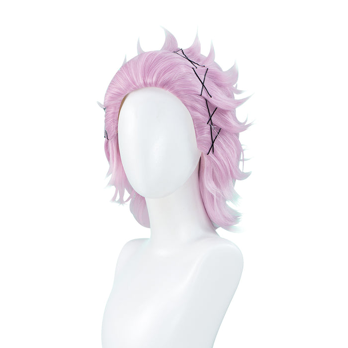 【Ready For Ship】DokiDoki Anime Wind Breaker Cosplay Mitsuki Kiryu Wig Short Straight Pink Hair