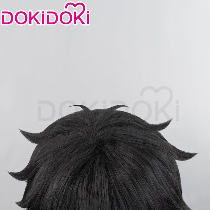 【Ready For Ship】DokiDoki Anime Wind Breaker Cosplay Togame Jo Wig Short Straight Black Hair Togamejo