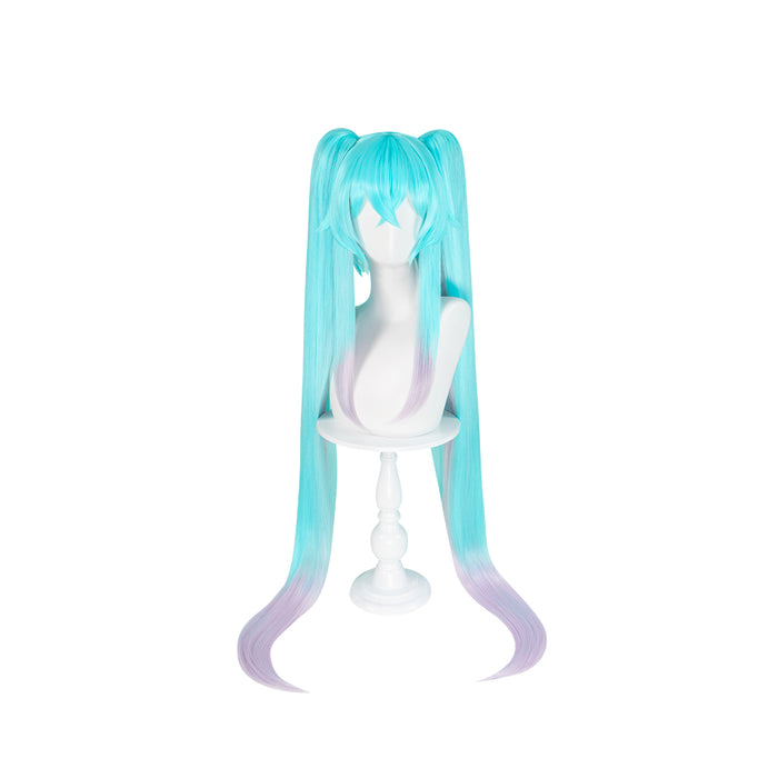 【Ready For Ship】DokiDoki Cosplay Wig 2024 Racing Suits Style Long Straight Blue Purple Hair