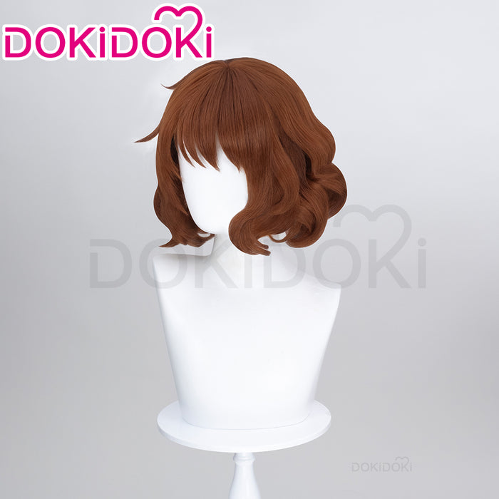 【Ready For Ship】DokiDoki Game Anime Sound! Euphonium Cosplay Oumae Kumiko Wig Short Curly Brown Hair