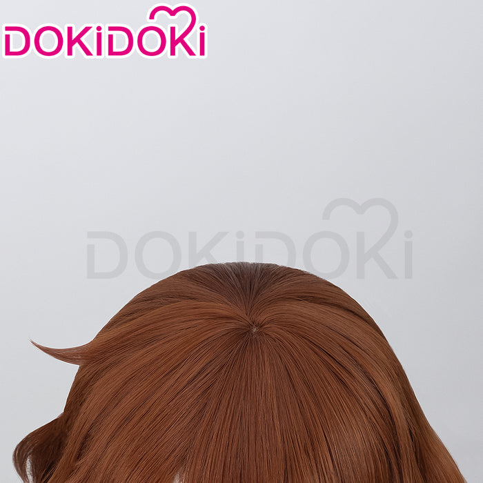 【Ready For Ship】DokiDoki Game Anime Sound! Euphonium Cosplay Oumae Kumiko Wig Short Curly Brown Hair
