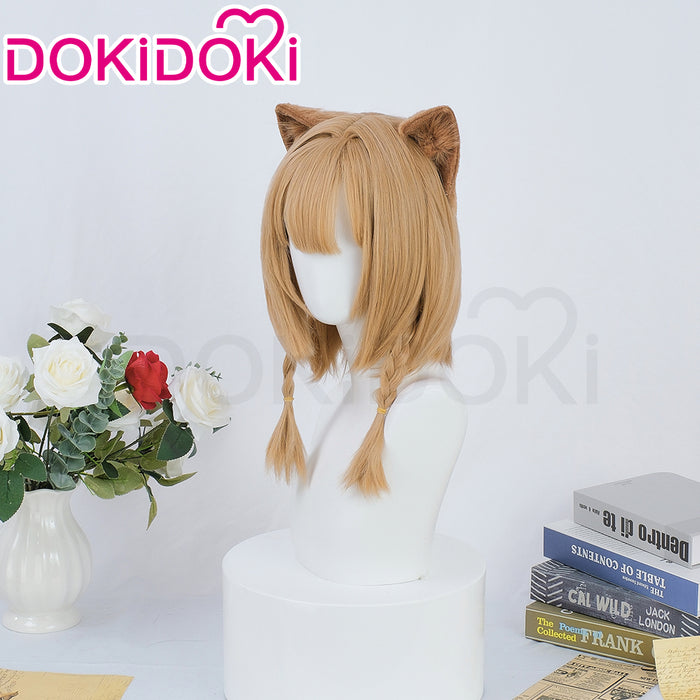 【Ready For Ship】DokiDoki Game Honkai Impact 3 Cosplay Pardofelis Cosplay Wig Short Flax
