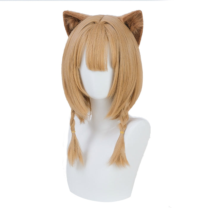 【Ready For Ship】DokiDoki Game Honkai Impact 3 Cosplay Pardofelis Cosplay Wig Short Flax