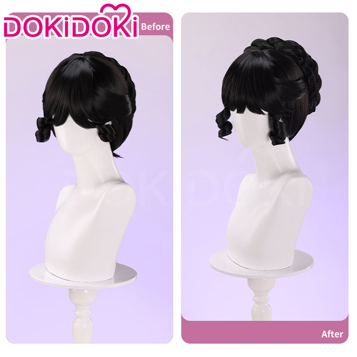【Ready For Ship】DokiDoki Game Identity V Cosplay Bloody Queen Mary Costume Wig Curly Black Hair