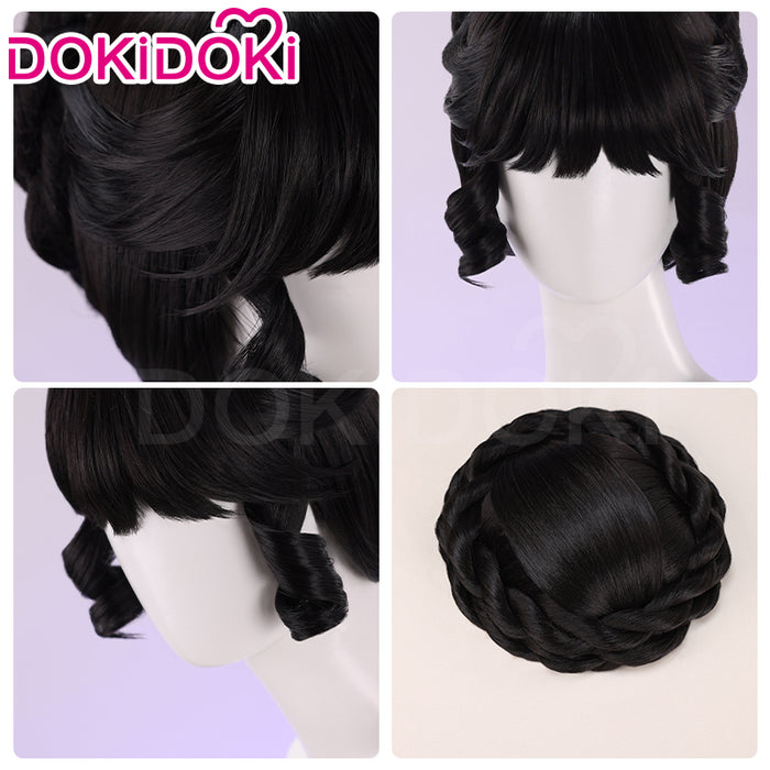 【Ready For Ship】DokiDoki Game Identity V Cosplay Bloody Queen Mary Costume Wig Curly Black Hair