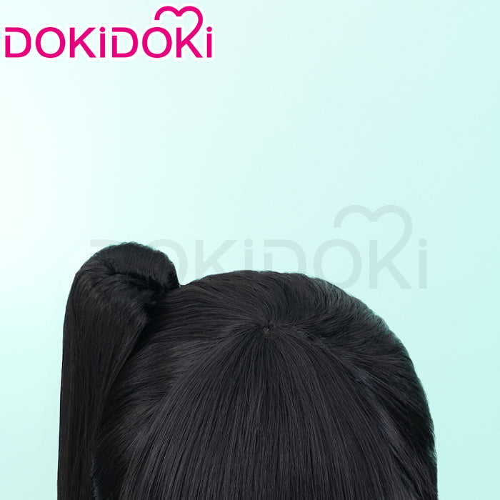 【Ready For Ship】DokiDoki Game Stellar Blade Cosplay Eve Wig Long Straight Black Ponytail Hair Hayato Suo
