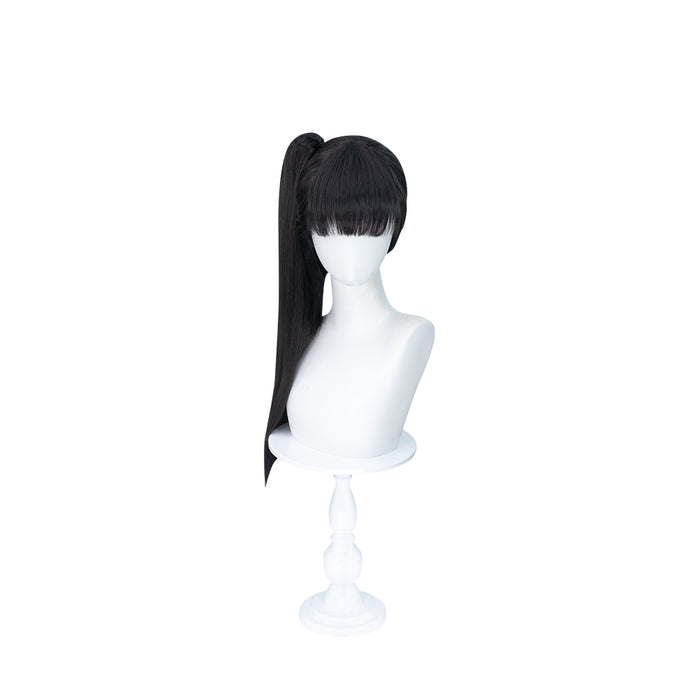 【Ready For Ship】DokiDoki Game Stellar Blade Cosplay Eve Wig Long Straight Black Ponytail Hair Hayato Suo