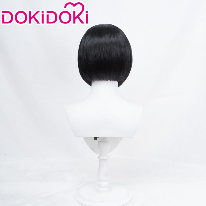 【Ready For Ship】DokiDoki Game Valorant Cosplay Viper Cosplay Wig Short Black Wig