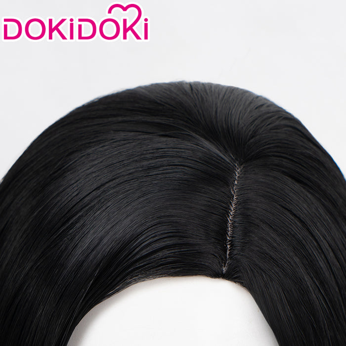 【Ready For Ship】DokiDoki Game Valorant Cosplay Viper Cosplay Wig Short Black Wig
