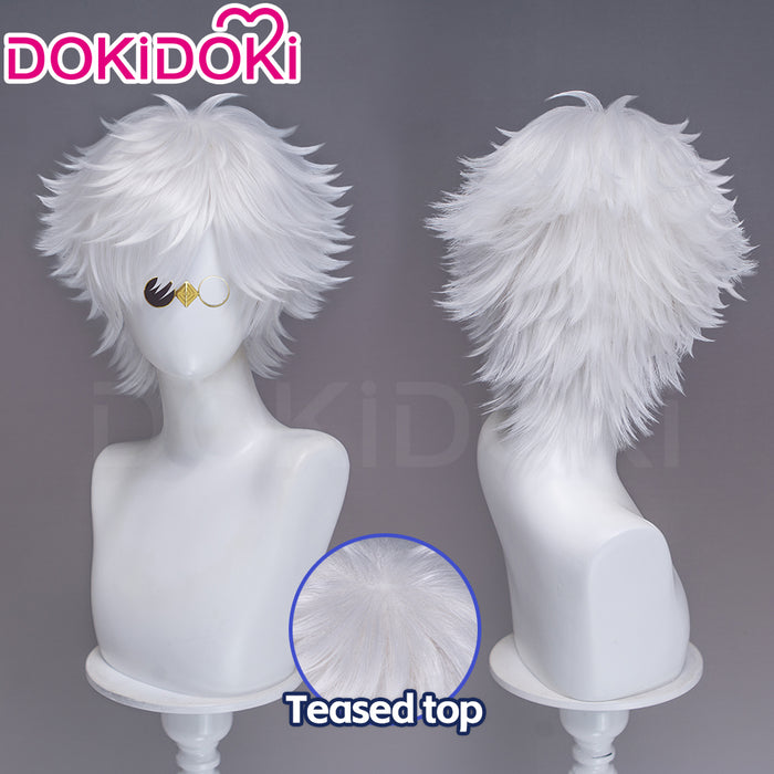 【Ready For Ship】DokiDoki Manga Witch Hat Atelier Cosplay Qifrey Wig Short White Hair