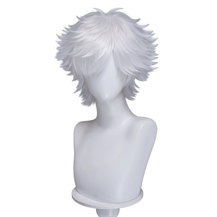 【Ready For Ship】DokiDoki Manga Witch Hat Atelier Cosplay Qifrey Wig Short White Hair